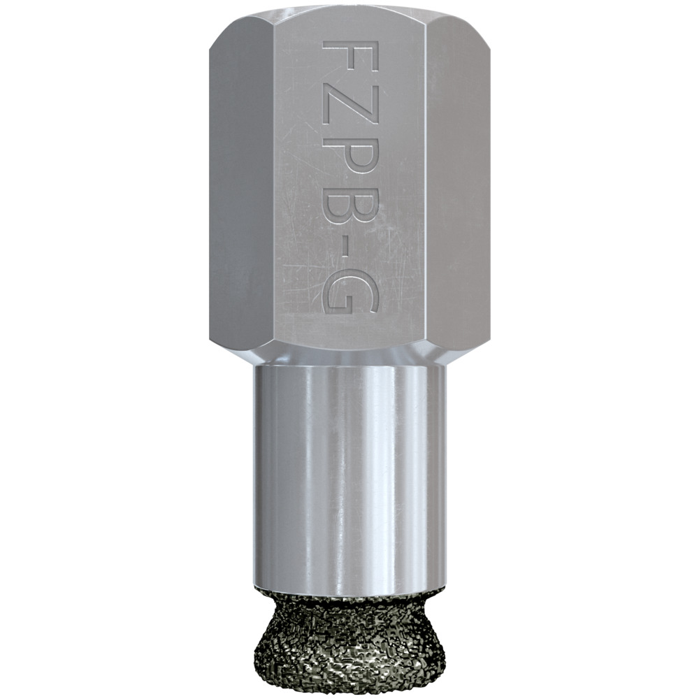 Undercut drill bit glass